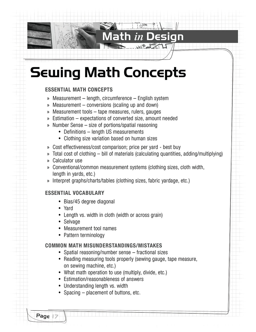 Math in Design Curriculum