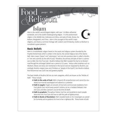 Food & Religion Mini-Unit