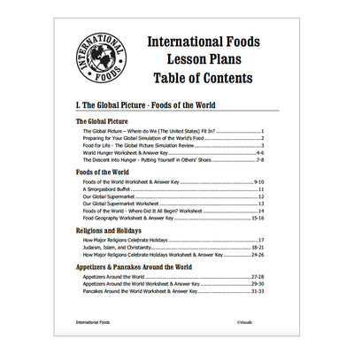 International Foods Lesson Plans