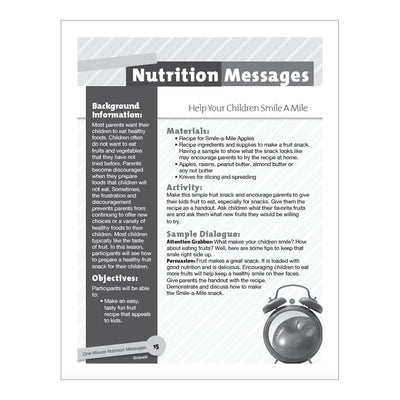 One-Minute Nutrition Messages