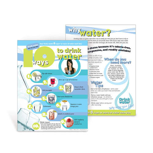 10 Ways to Drink Water Handouts