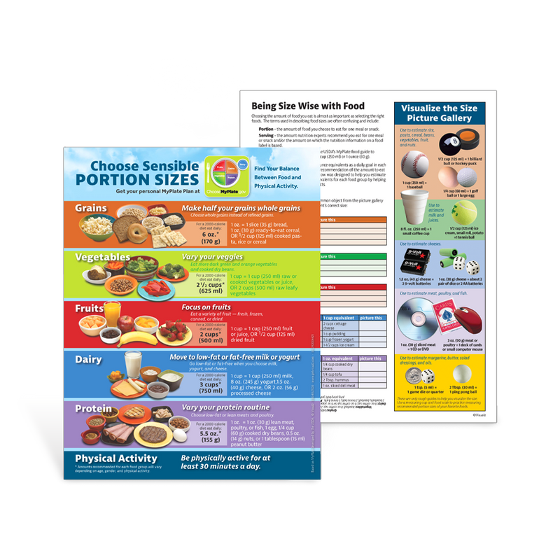 MyPlate Nutrition Posters & Handouts | Healthy Plate Model | Visualz