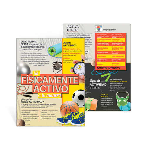 Physical Activity MyPlate Handouts Spanish