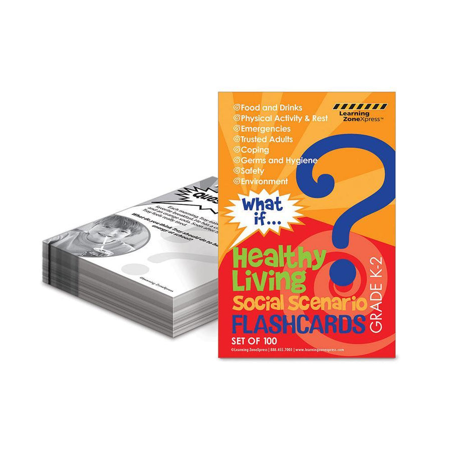 What If? Healthy Living Social Scenario Flashcards Grades K-2