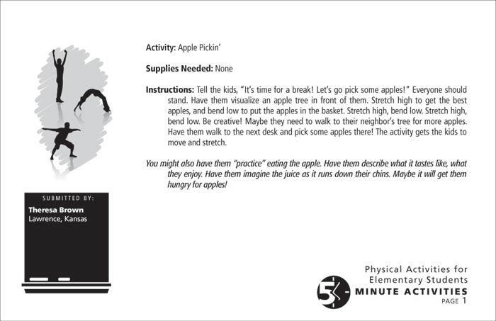 5 Minute Physical Activities for Elementary Students