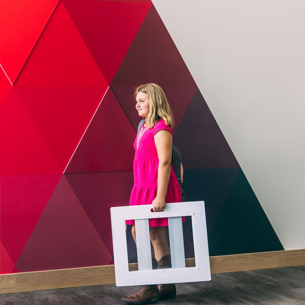 Classroom Three-Sided Portable Desk Shield