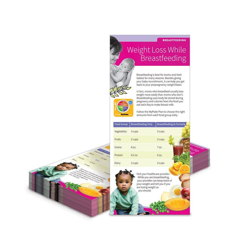 Weight Loss While Breastfeeding Education Cards