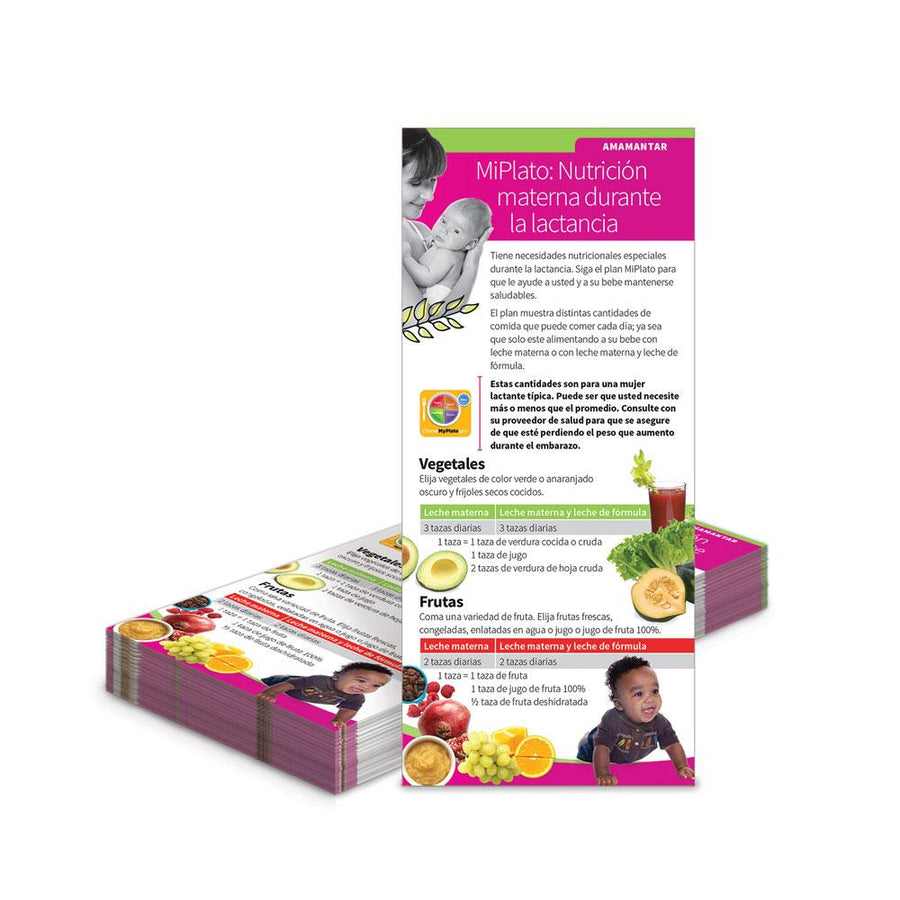 MyPlate: Nutrition While Breastfeeding Spanish Education Cards