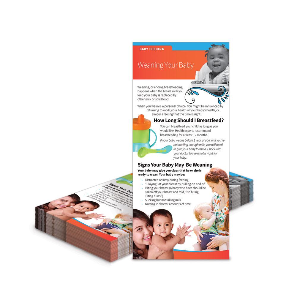 Weaning Your Baby Education Cards