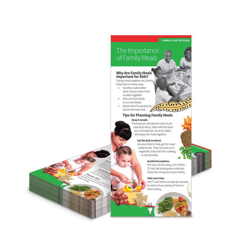 The Importance of Family Meals Education Cards