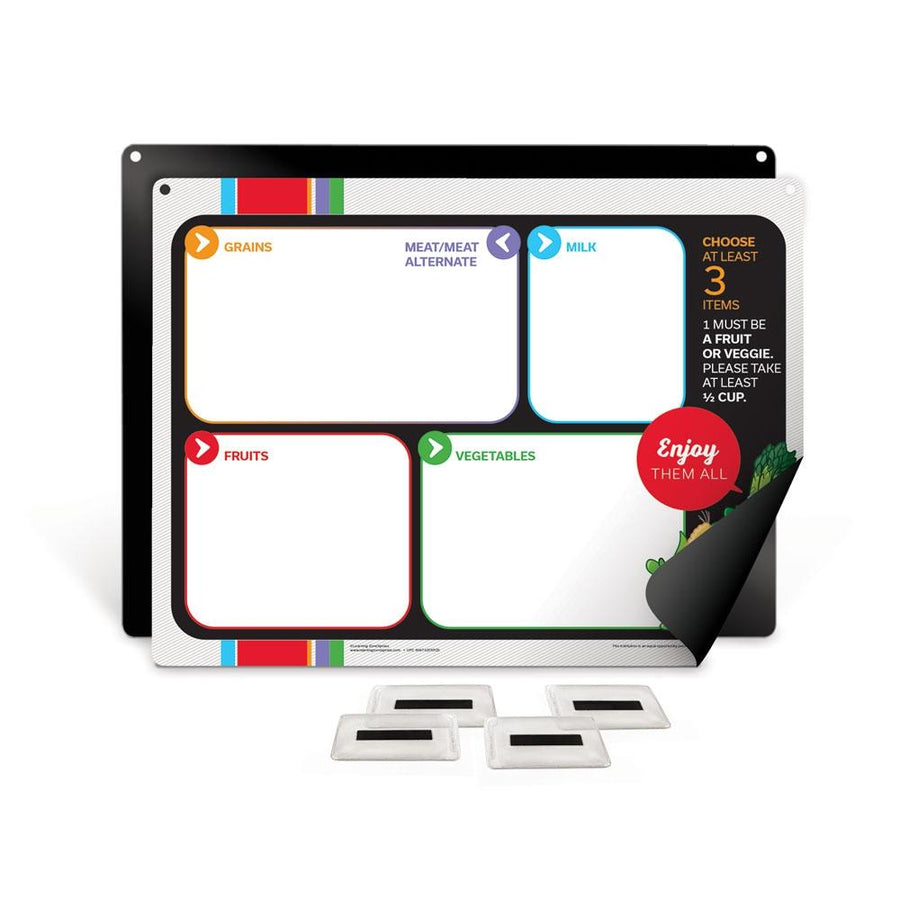 Garden Heroes® Easy Mag-Mount Menu Board with Magnetic Vinyl Pockets