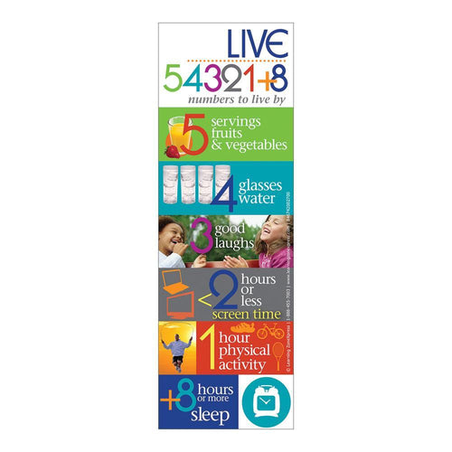 Live 54321+8 Magnet for Healthy Lifestyle