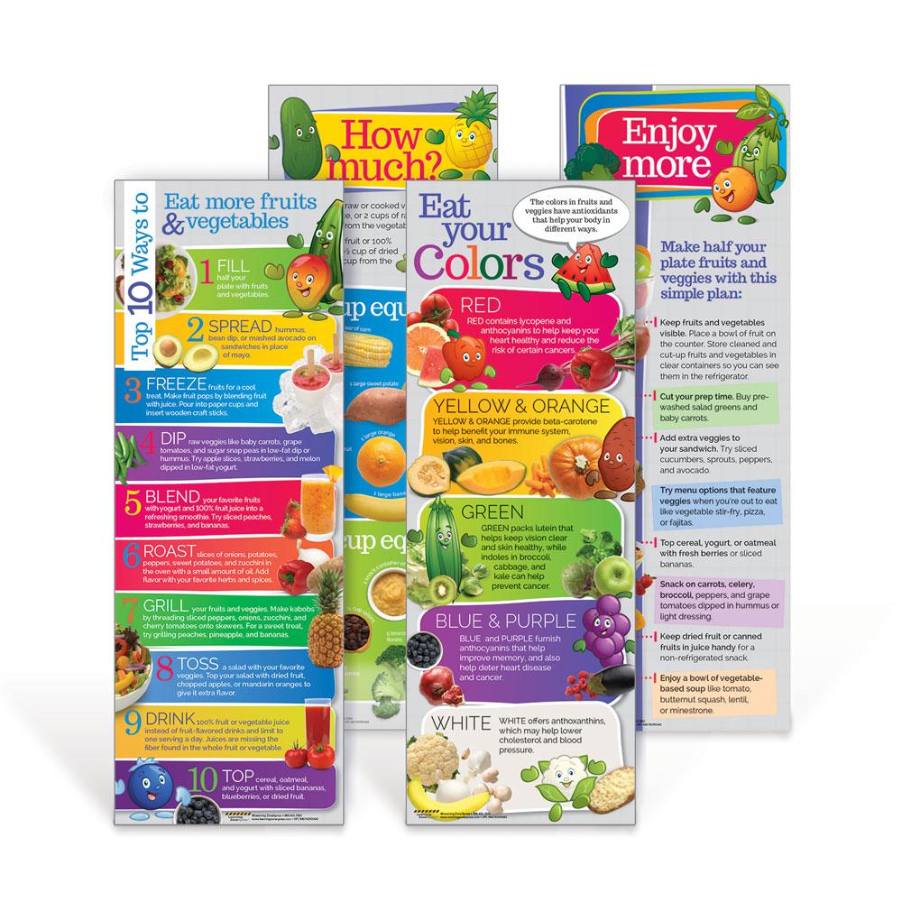 Enjoy More Fruits and Veggies Poster Set