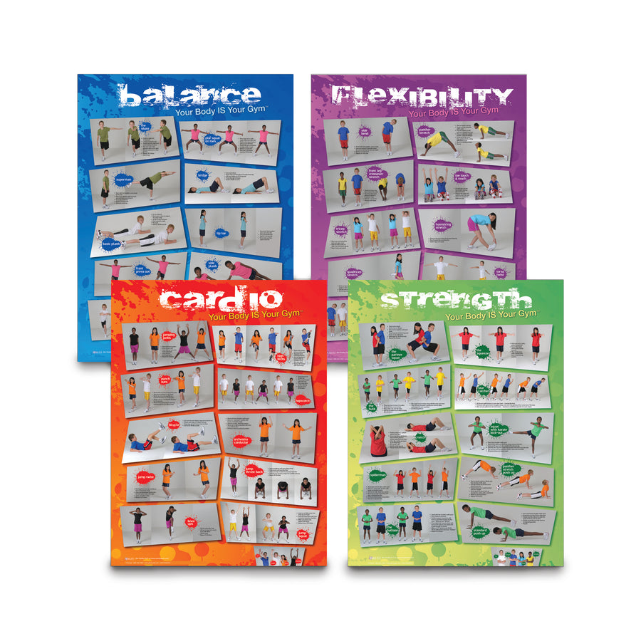 Your Body Is Your Gym Poster Set