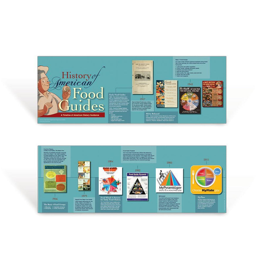 History of Food Guides Poster