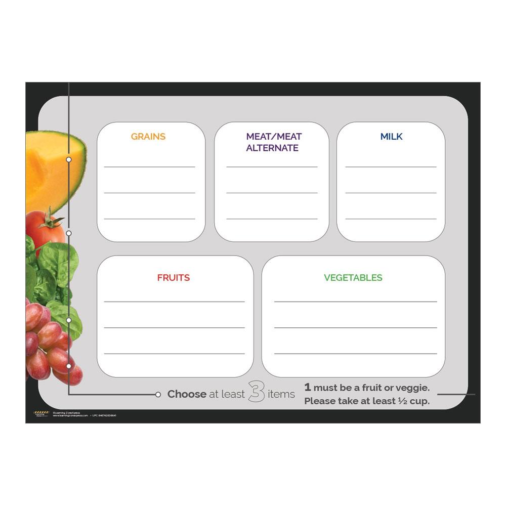 Savor Flavor Dry Erase Menu Poster