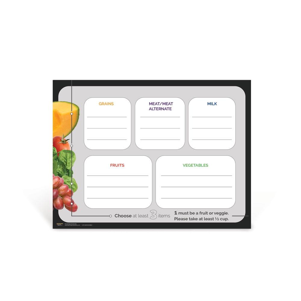 Savor Flavor Dry Erase Menu Poster