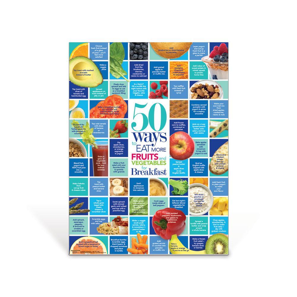 50 Ways to Eat More Fruits and Vegetables For Breakfast Poster