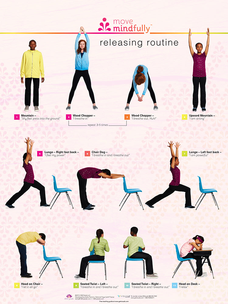 Work Wellness Poster Desk Yoga Stretches -  Canada