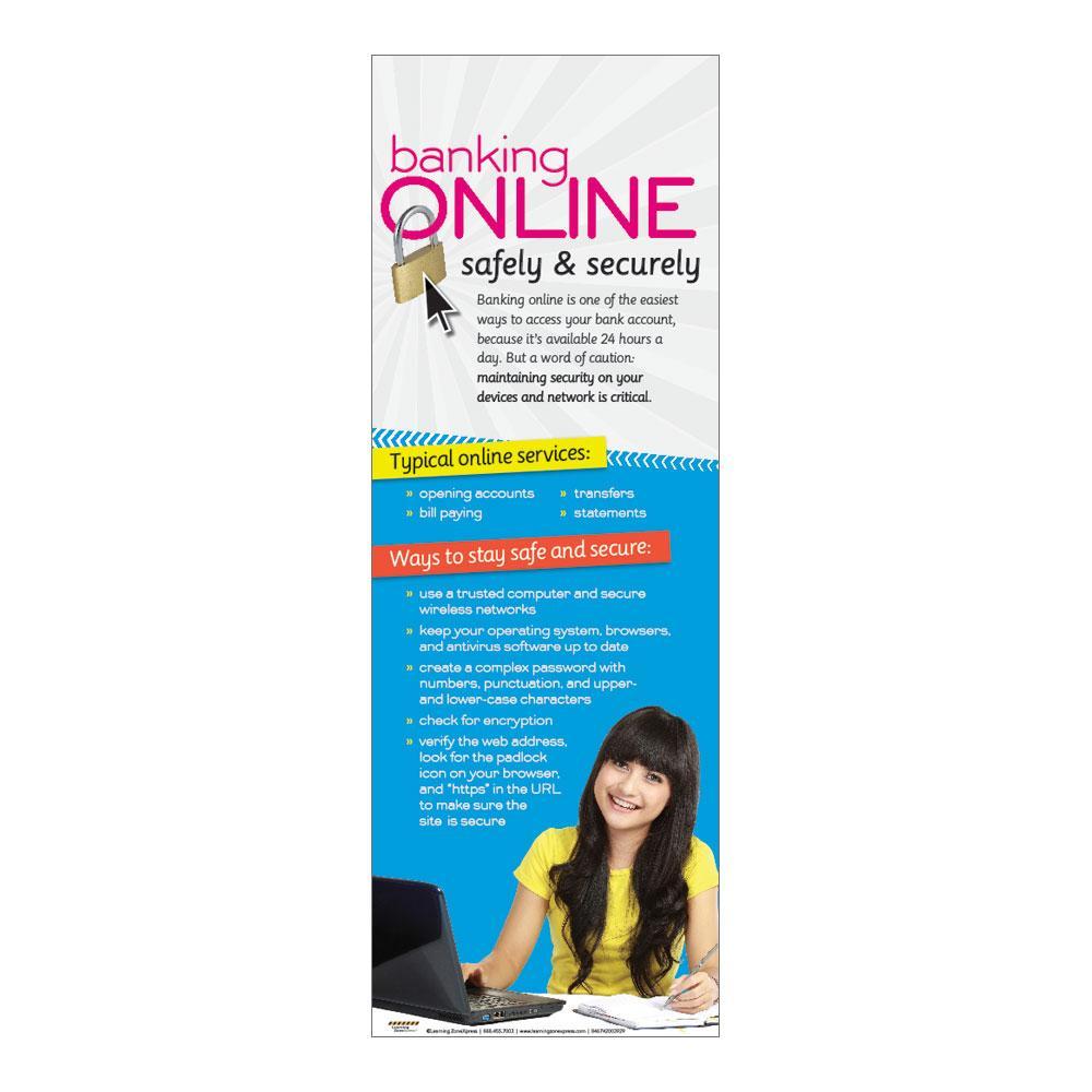 Banking online safely and securely poster