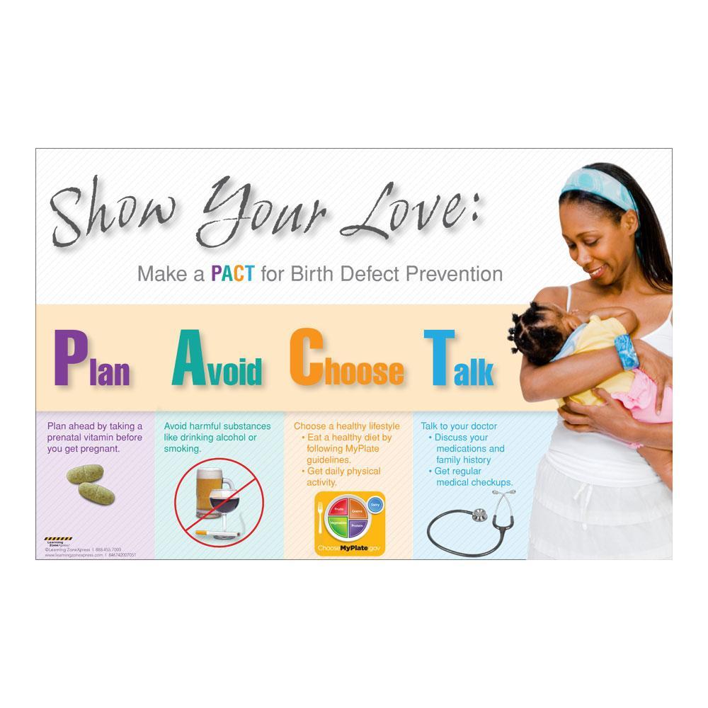 Show Your Love Birth Defect Prevention Poster