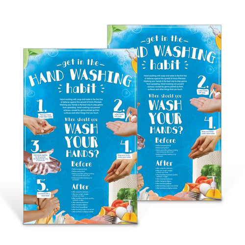 Hand Washing Habits Poster