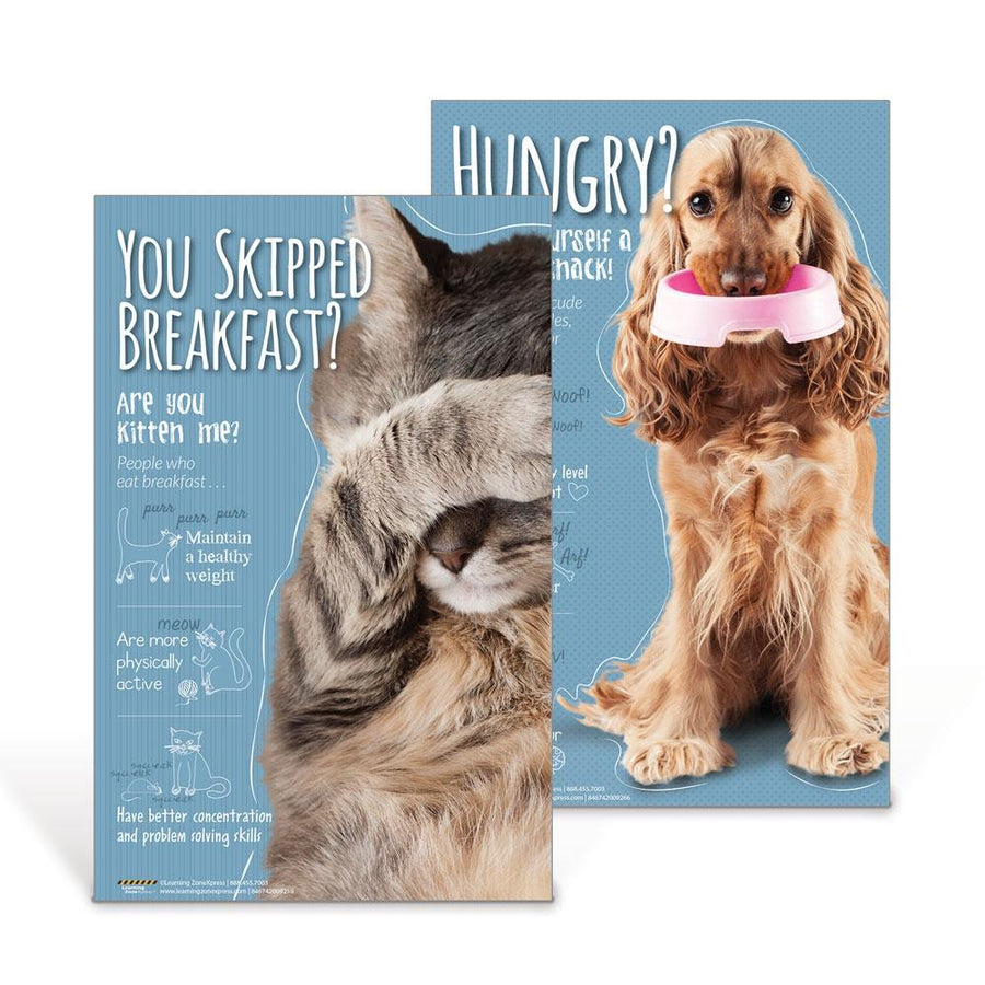 Cat and Dog Nutrition Poster Set