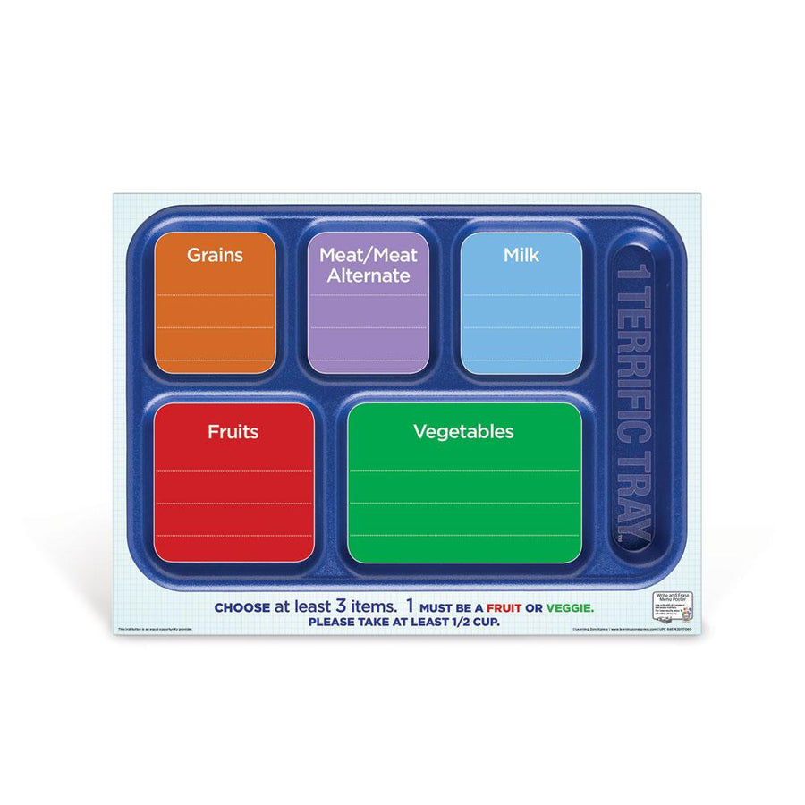 1 Terrific Tray™ Dry Erase Menu Poster