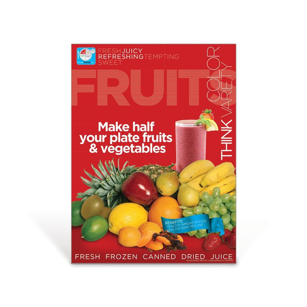 Fruits MyPlate Food Group Poster