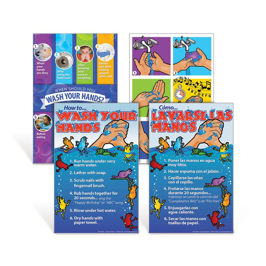 Hand Washing Poster Set