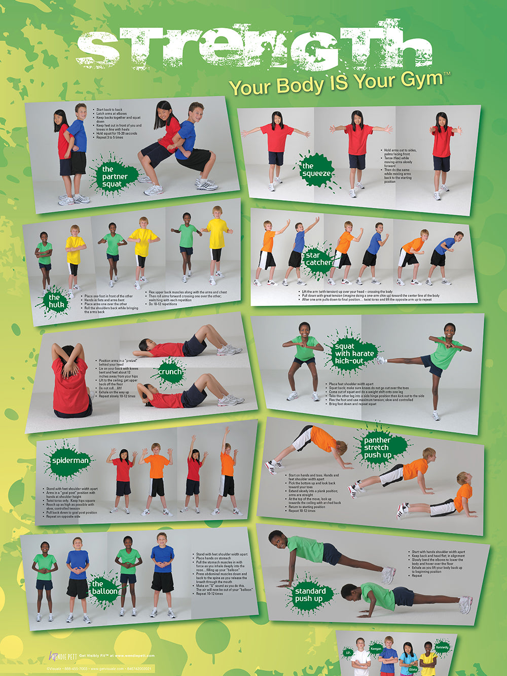 Your Body Is Your Gym Poster Set