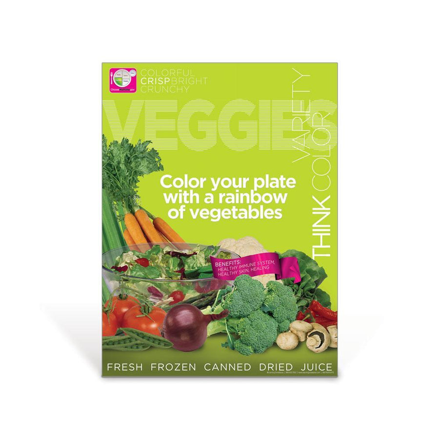 Veggies MyPlate Food Group Poster