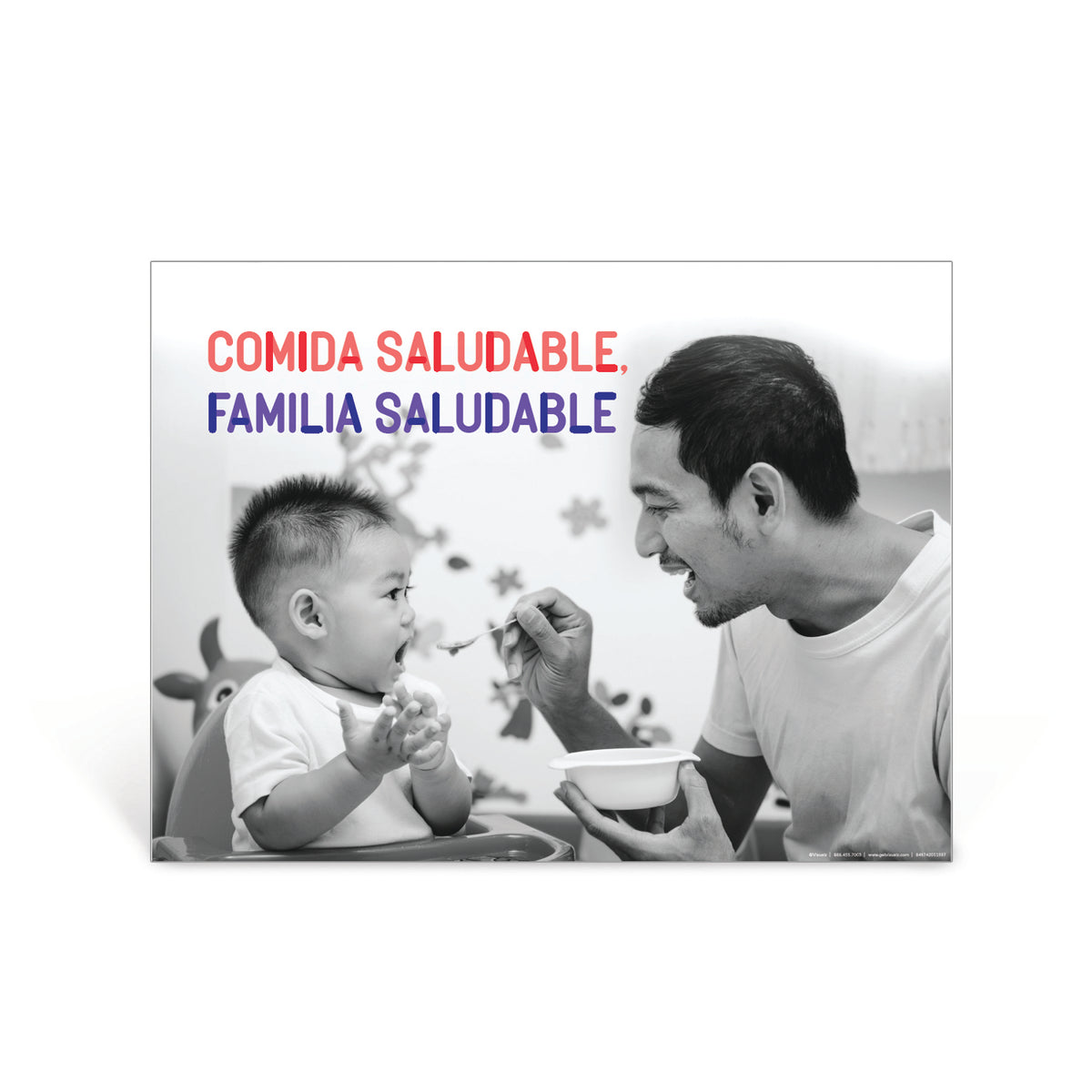 Healthy Food, Healthy Family Spanish Poster