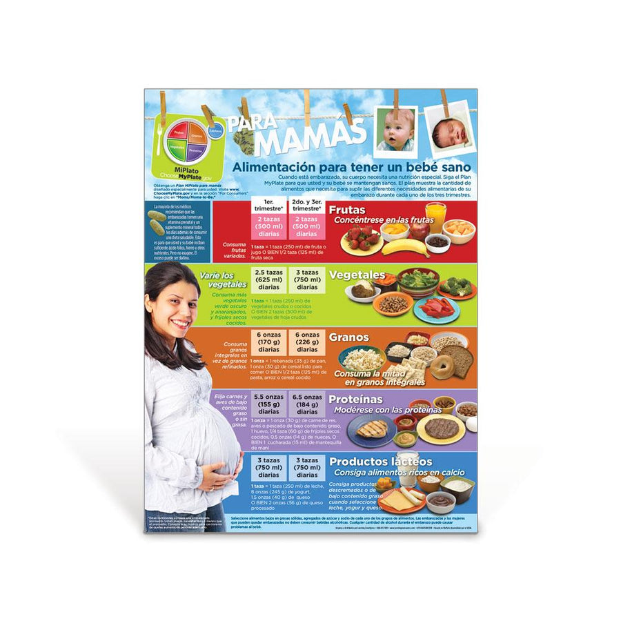 MyPlate for Expecting Moms Spanish Poster