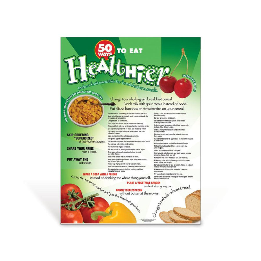 50 Ways: Eat Healthier Poster