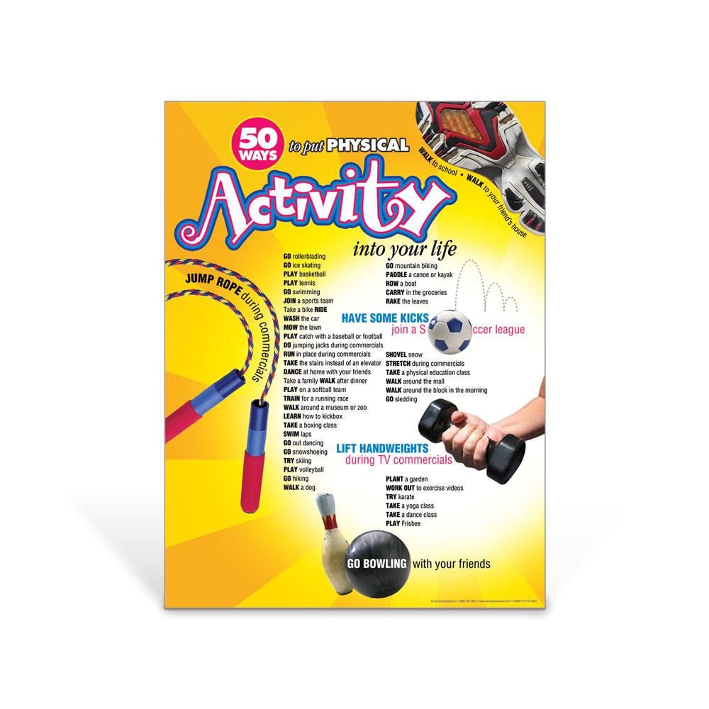 50 Ways: Physical Activity Poster