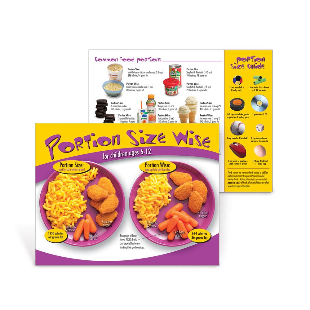 Portion Size Wise Handouts Ages 6-12