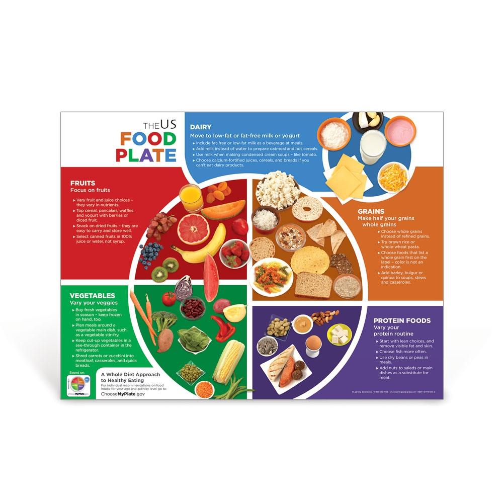 US Food Plate Poster