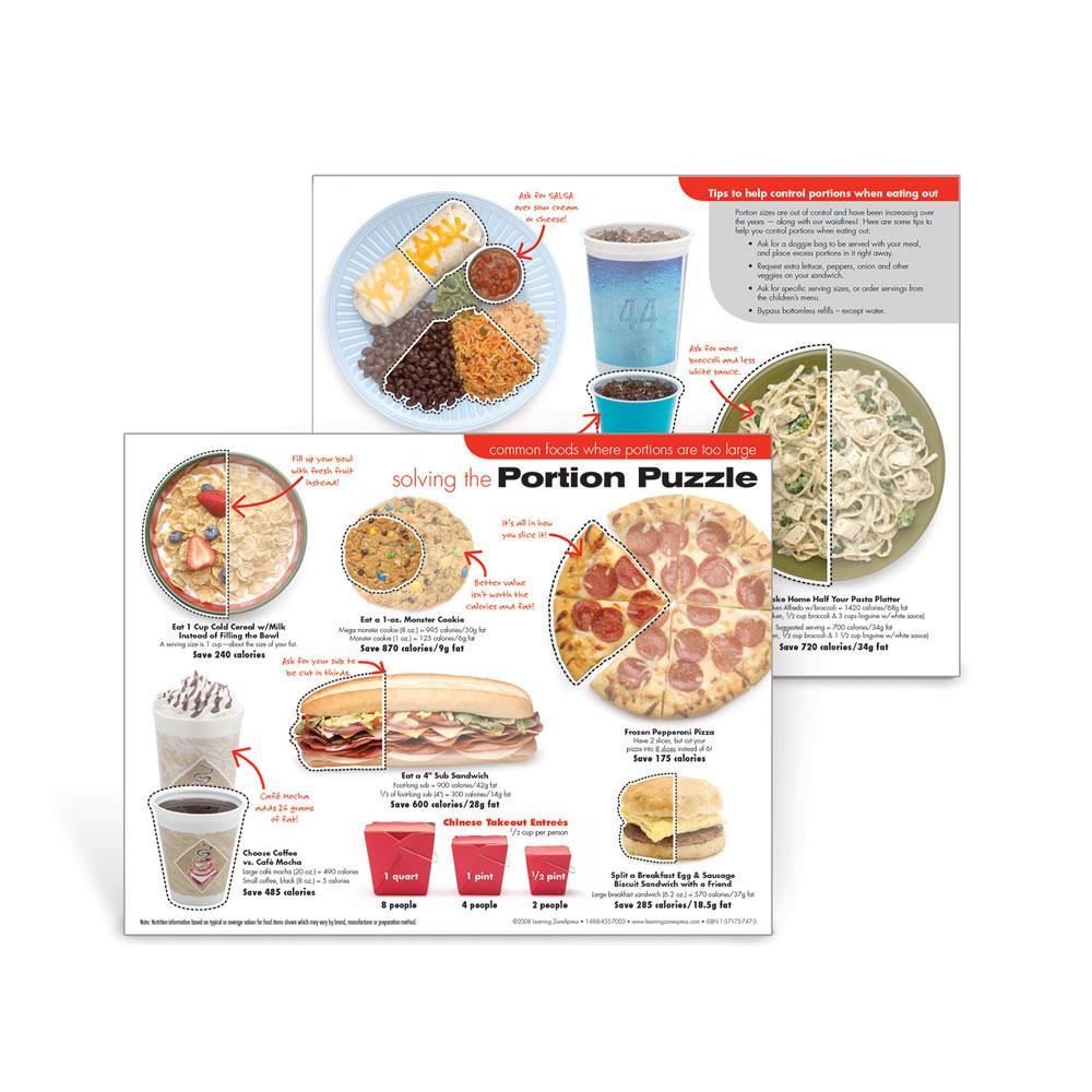 Visualz Handouts Portion Puzzle Handouts | Nutrition Education | Visualz
