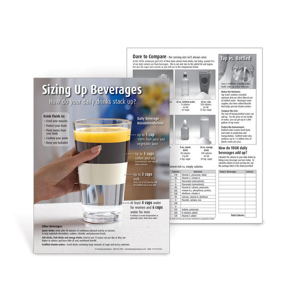 Visualz Handouts Sizing up Beverages Handouts - Visualz