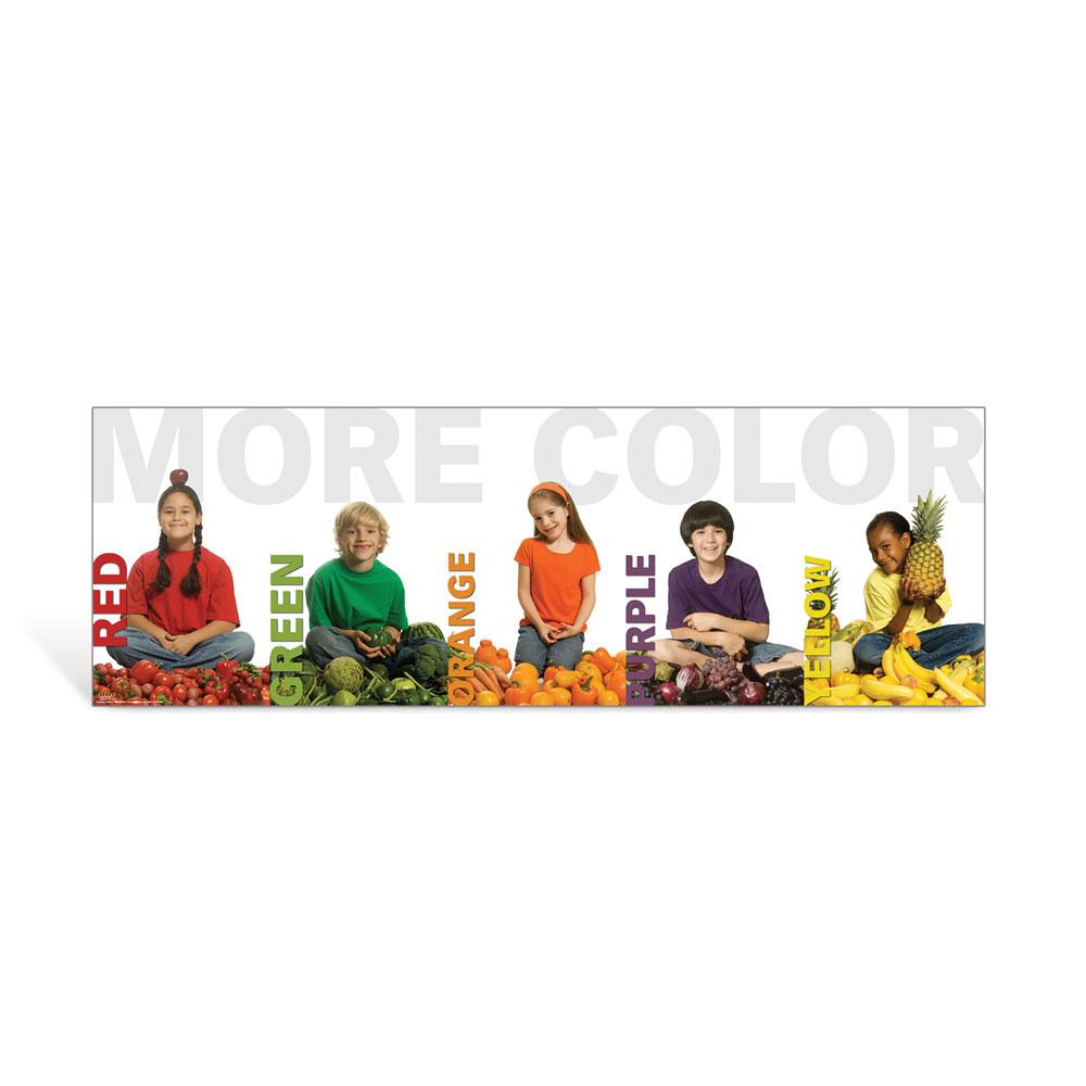 More Color Kid Banner Poster