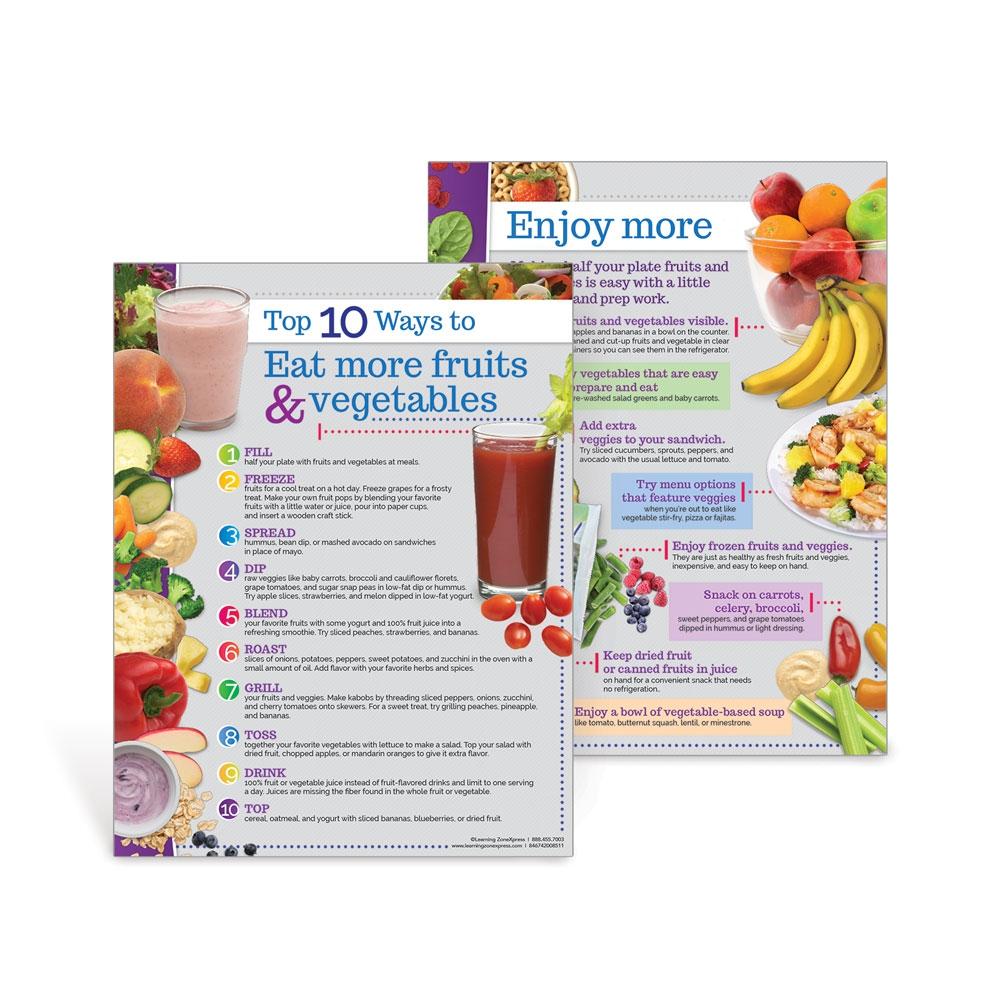 Top 10 Ways to Eat More Fruits & Vegetables Handouts
