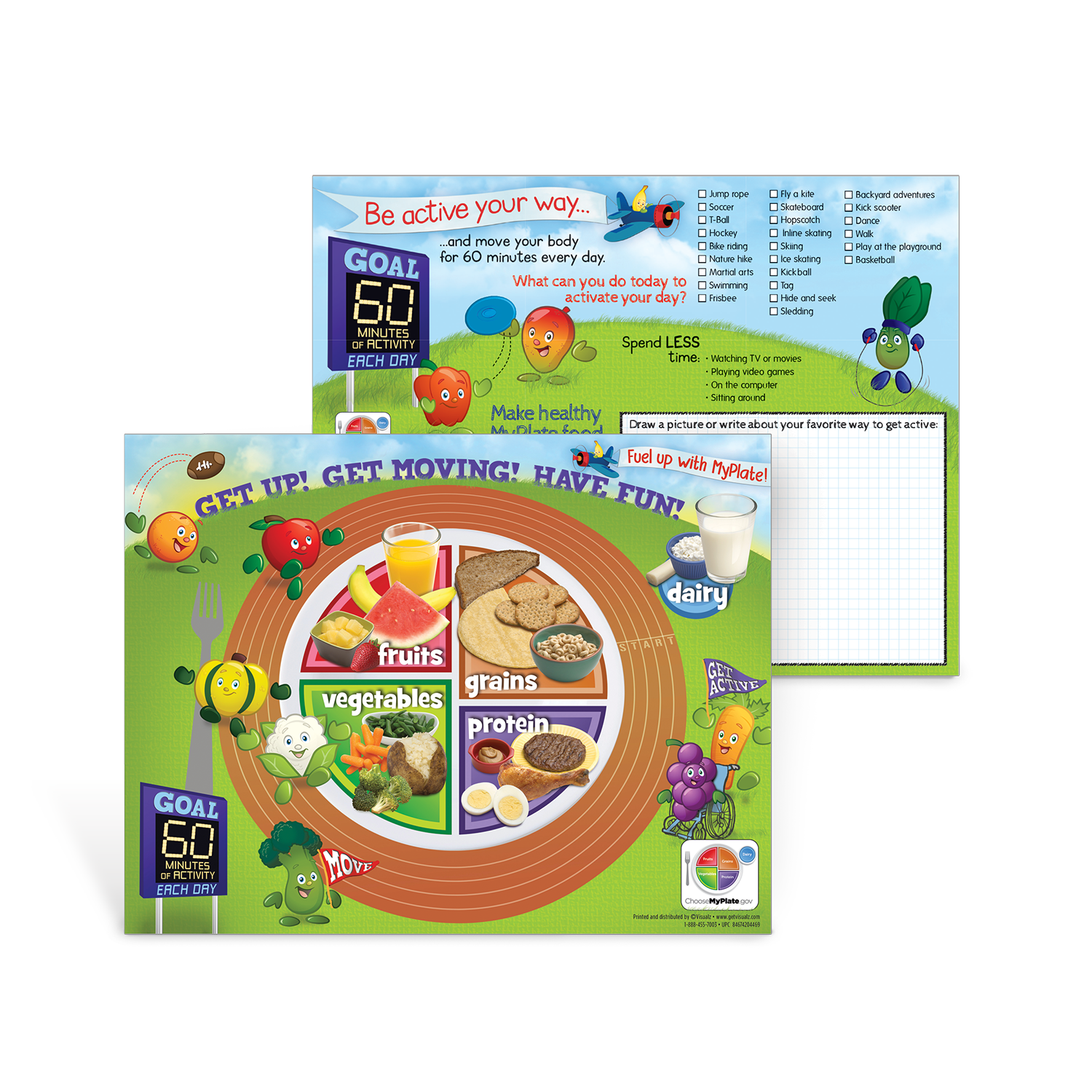 MyPlate for Preschoolers Handouts, Child Nutrition