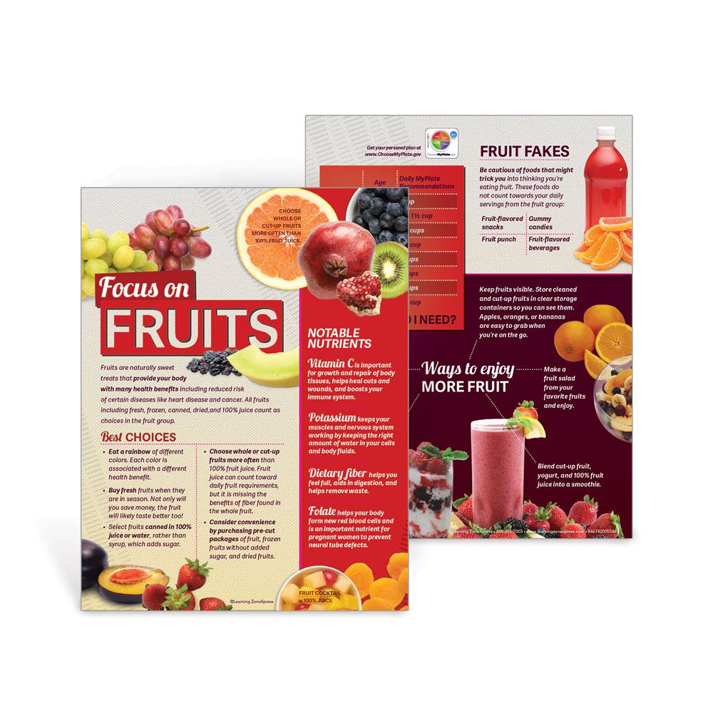 MyPlate Fruits Handouts