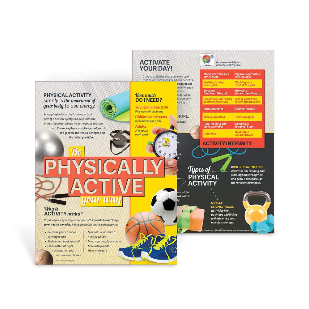 Visualz Handouts Physical Activity MyPlate Handouts | Fitness Education | Visualz