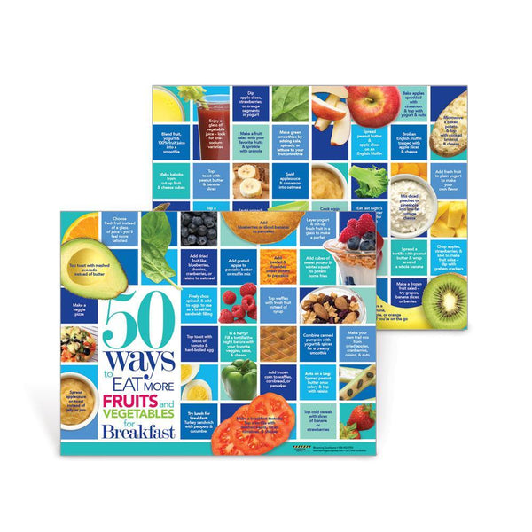 50 Ways to Eat More Fruits and Vegetables for Breakfast Handouts - Visualz