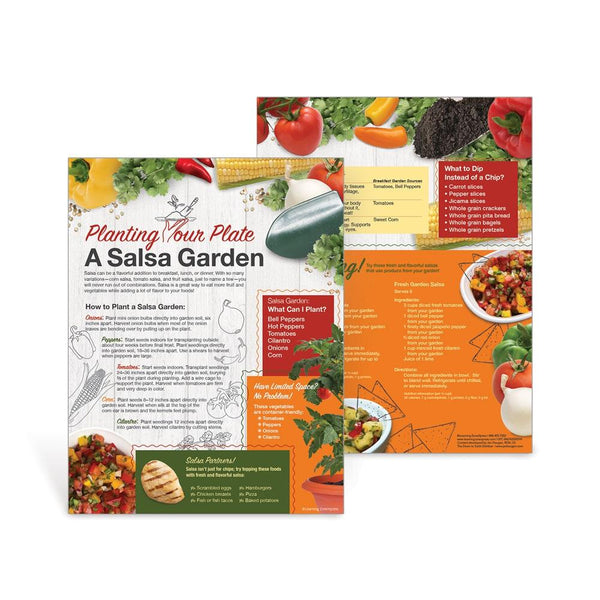 Visualz Handouts Planting Your Plate: A Salsa Garden Handouts | Nutrition Education ...
