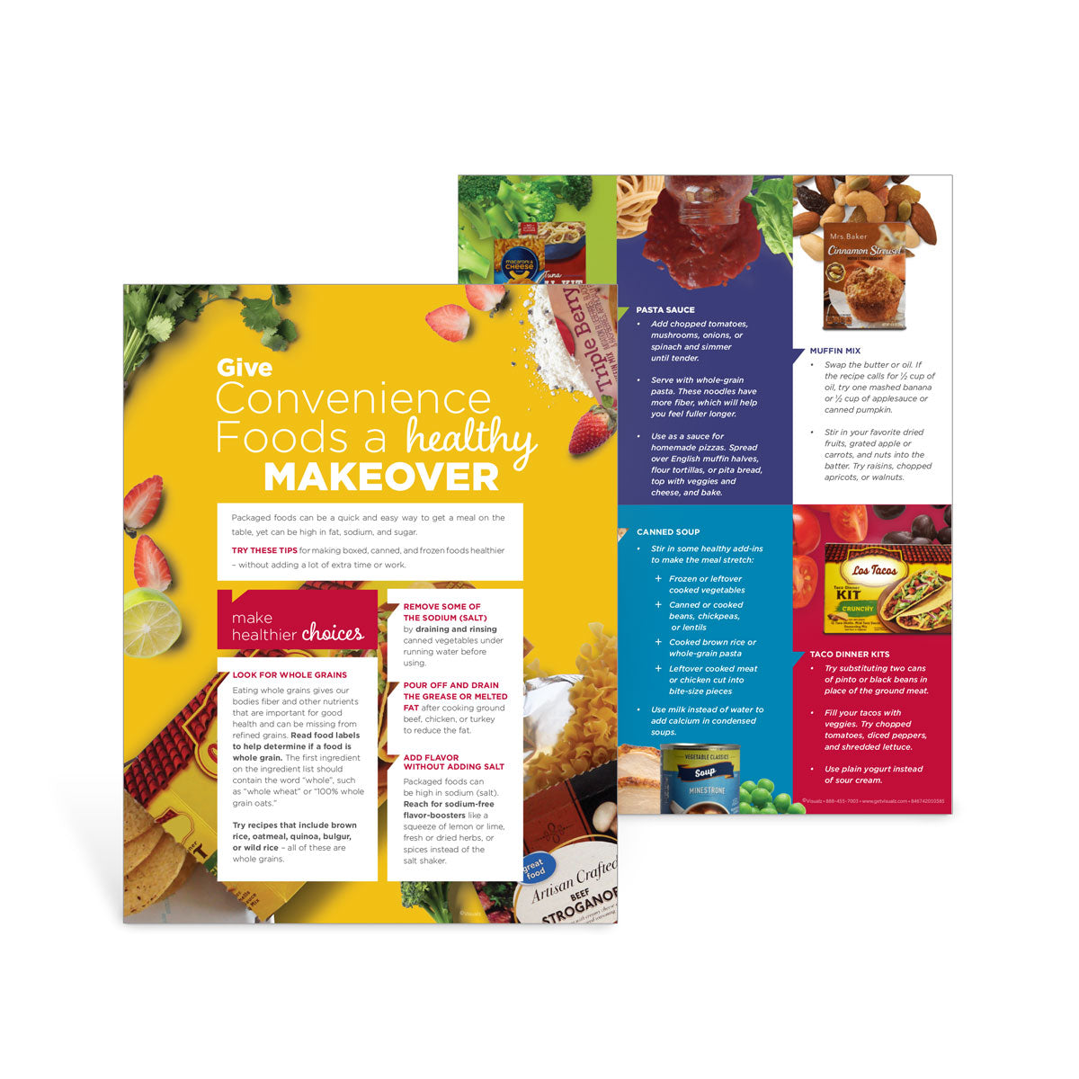 Visualz Handouts Give Convenience Foods a Healthy Makeover Handouts - Visualz