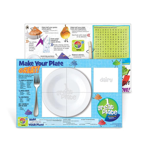 Kids 1 Great Plate® Game Board Handouts
