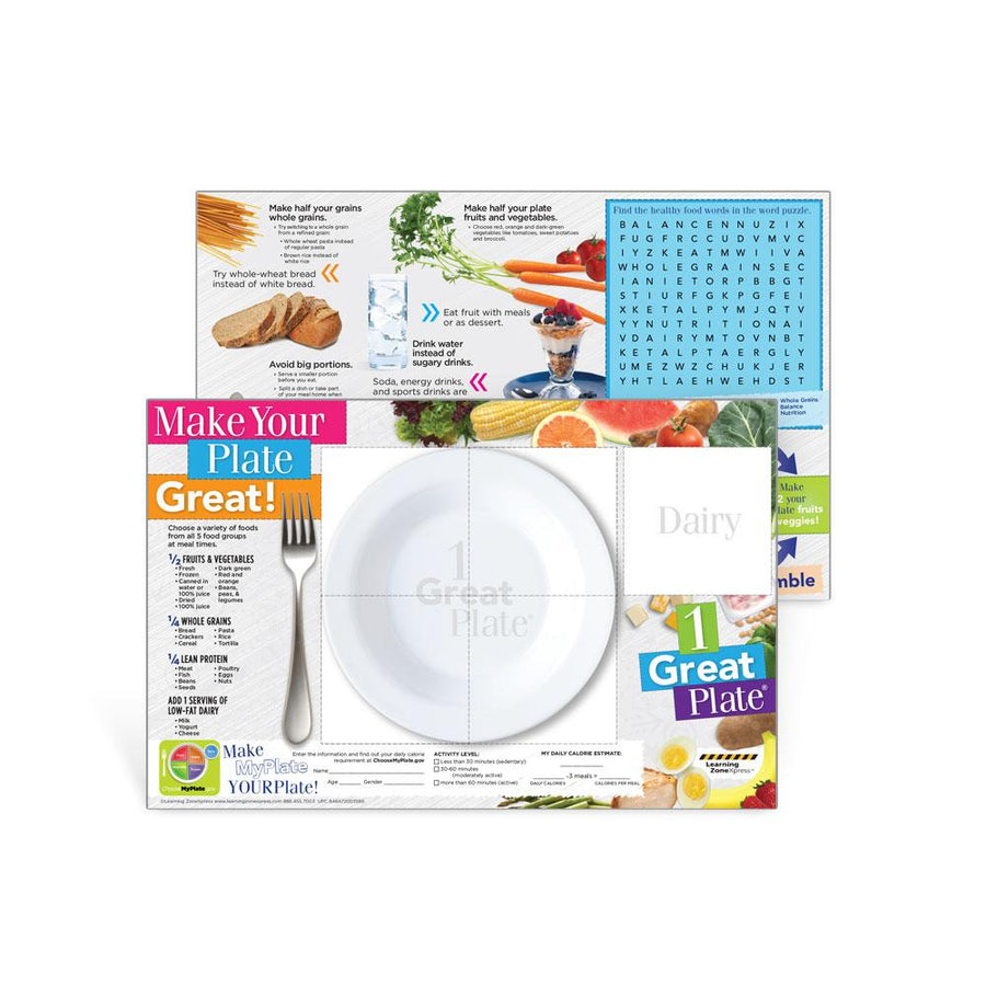 1 Great Plate® Game Board Handouts
